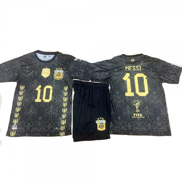 16(90-100CM)) PSG Gold Special Edition Home 2022-23 Jersey Messi